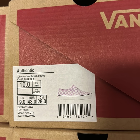 Vans Authentic checkered board orchid true white - Picture 7 of 8